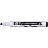 Bion Permanent Marker Koli Kalemi Kesik Uç Siyah 9177 (12 Li Paket)