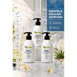 Bionatura Bio Natura Keratin & Kolajen Saç Dökülmesini Önlemeye Yardımcı Şampuan 300 ml X3 Avantajlı Set - Biotin Içeren Saç Bakım Şampuanı