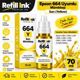 Bionet Teknik Epson L210 Uyumlu 664 Muadil Sarı Mürekkep