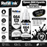 Bionet Teknik Epson L210 Uyumlu 664 Muadil Siyah Mürekkep