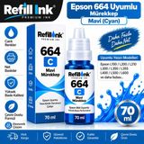 Bionet Teknik Epson L382 Uyumlu 664 Muadil Mavi Mürekkep