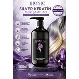 Bionic Magic Touch Probionic Silver Keratin Mor Şampuan 1000 ml | Beyaz, Gri ve Sarı Saçlar İçin Mor Şampuan | Turunculaşma Karşıtı | Keratin Bakımı