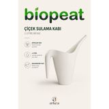 BioPeat 1 Litre Beyaz Çiçek Sulama Kabı – Modern Tasarım Ergonomik Bitki Sulama Kabı