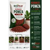 BioPeat 5 Litre Kırmızı Pomza 5-15 mm Volkanik Taş – Saksı, Peyzaj ve Bitki Kökleri İçin Doğal Drenaj Malzemesi