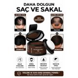 BİOREAL Saç Dolgunlaştırıcı Orta kahve Pudra | Seyrek Sakal Saçlar için Saç Fiberi | Suda Çıkmaz Boya