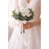 Bioren Şakayık Gelin Çiçeği Okaliptüslü Gelin Buketi Nikah Çiçeği