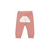 Biorganic Bibaby Waffle Deer And Bird Bebek Pantolonu 57895 Ekru-Gül Kurusu 18-24 Ay