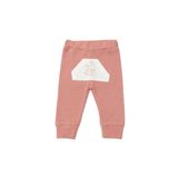 Biorganic Bibaby Waffle Deer And Bird Bebek Pantolonu 57895 Ekru-Gül Kurusu 24-36 Ay