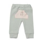 Biorganic Bibaby Waffle I Love To My Mama Bebek Pantolonu 57894 Bej-Mint 24-36 Ay