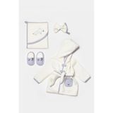 Biorganic BİORGANİC LOVE FLORAL KIZ BORNOZ SETI