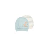Biorganic Save The Seahorse 2'Li Bebek Şapka 72231 Bej-Mint