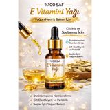 BİORGANİX E Vitamini Yağı 20 ML – %100 Saf Vitamin E Yağı Cilt, Saç ve Nem Bakımı İçin