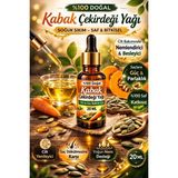 Biorganix Life Life Kabak Çekirdeği Yağı 20 ml – %100 Doğal Soğuk Sıkım Cilt ve Saç Bakım Yağı