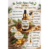 BİORGANİX Sedir Ağacı Yağı – (Kafur Ağacı) 20 ML – Uçucu Yağ – %100 Doğal – Saf – Aromaterapi