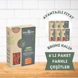Biorootzo Artizan Bronz Kalıp Organik Glütensiz Vegan Kırmızı Mercimek Karışık 6 Paket x 200 gr