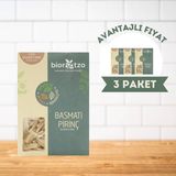 Biorootzo Glütensiz Vegan Bronz Kalıp Artizan Basmati Pirinç Caserecce Makarna 200 gr x3 ADET - 600 gr