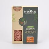 Biorootzo Organik Kırmızı Mercimek Caserecce Glutensiz Vegan 200 grr