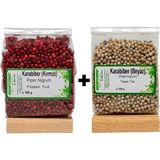 Biostore Kırmızı-Beyaz Tane Karabiber 100 G 2'li - 100 gr