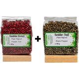 Biostore Kırmızı-Yeşil Tane Karabiber 100 G 2'li - 100 gr