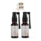 Bioterra Organik Ağız Bakım Spreyi 2'li Set - Bir Sana Bir Bana Propolis, Kekik, Karanfil ve Naneli Ferahlatıcı Sprey 2x20 ml | Propolis Mouth Spray