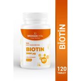 Biotin 5000 Μg (Vitamin B7) İçeren Takviye Edici Gıda – 120 Tablet