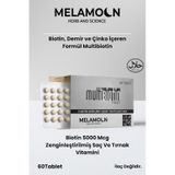 Biotin 5000 Mcg Zenginleştirilmiş Saç Ve Tırnak Vitamini - Demir Ve Çinko Katkılı 60 Tablet