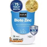 Bioto Zinc Kedi Köpek Tüy Ve Cilt Vitamini 75 Tablet (Aşırı Tüy Dökülmesi, Kaşıntı & Parlak Tüy Desteği)