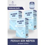 BİOVELLA 3'Lü Nefes Tazeleyici Ağız Kokusu Önleyici Bakım Ve Giderici Bakım SPREY 30 ML