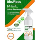 Biowipes 1000 Ml. - Doğal Içerikli Yüzey Temizleyici - Çok Amaçlı - Leke Çıkarıcı - Genel Temizleme