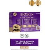 Bioxcin 3 Al 2 Öde Collagen Biotin Şampuan - Hacim Şampuan Zayıf Saçlar İçin Sülfatsız Hacim Verici Etki - 112