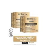 Bioxcin Age Reverse Kırışıklık Karşıtı Altın Krem 50 ML - 24K Altın, İpek Proteini, Hücre Yenileme 2 ADET