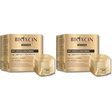 Bioxcin Age Reverse Kırışıklık Karşıtı Altın Krem 50 ml – 24K Altın, İpek Proteini, Pantenol ve Zeytinyağı İçerikli – Cilt Sıkılaştırıcı ve Nemlendirici (2 paketi)