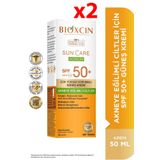 Bioxcin Akneye Eğilimli Ciltler İçin SPF50+ 2x50 ml Güneş Kremi