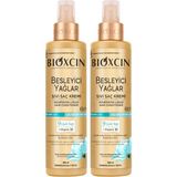 Bioxcin Besleyici Yağlar 200 ml – 9 Çiçek Yağı, Vitamin B5 ve BioComplex B11 ile Kuru ve Yıpranmış Saçlar İçin Yoğun Bakım (2 paketi)