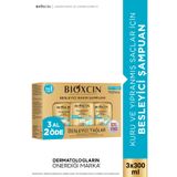 Bioxcin Besleyici Yağlar Onarıcı Bakım Şampuanı 3x300 ml - Sülfatsız Kuru, Yıpranmış Saçlar Dökülme Karşıtı