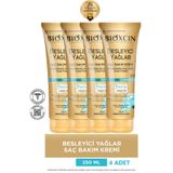 Bioxcin Besleyici Yağlar Saç Bakım Kremi 250 ml - Sülfatsız 4x250 ml