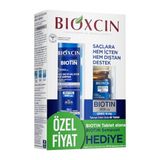 Bioxcin Biotin Saç Bakım Seti – Dökülme Karşıtı Şampuan 300 ml + Biotin 5000 mcg 60 Tablet – Saç Sağlığı İçin Takviye Edici Set
