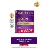 Bioxcin Bioxcin Biotin 5000 Mcg 90 Tablet – Biotin + Çinko 15 Mg – Saç Ve Tırnak Vitamini
