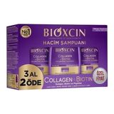 Bioxcin Bıoxcın Collagen Bıotın Şampuan Tüm Saç Tipleri 3 Lü Set 300 Ml