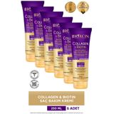 Bioxcin Collagen & Biotin Ekstra Hacim Saç Kremi 6X250 ml - Kolajen Biotin Ince Seyrek Saçlar
