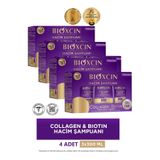 Bioxcin Collagen & Biotin Ekstra Hacim Şampuanı 3 x 300 ml 4 Adet