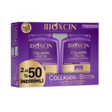 Bioxcin Collagen & Biotin Hacim Şampuanı | 2 x 300 ml | İnce ve Seyrek Saçlar İçin | Sülfatsız | Saç Dökülmesine Karşı | Dolgunluk Etkili