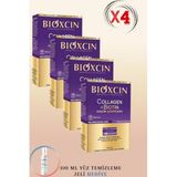 Bioxcin Collagen Biotin Hacim Şampuanı 300 ml, 4'lü Set + 100 ml Yüz Temizleme Jeli Hediye