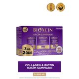 Bioxcin Collagen & Biotin Hacim Şampuanı, İnce ve Seyrek Saçlar İçin, 300ml, 3'lü Set