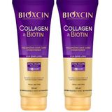 Bioxcin Collagen & Biotin Hacim Veren Saç Bakım Kremi 250 ml – İnce Telli ve Hacimsiz Saçlar İçin Dolgunlaştırıcı ve Nemlendirici Bakım (2 paketi)