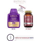 Bioxcin Collagen & Biotin İnce Telli Hacimsiz Saçlar için Şampuan 300 ML+Keratin Complex 60Tablet+Jel HEDİYE