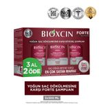 Bioxcin Forte 3x300 ml Yoğun Saç Dökülmesi Şampuanı