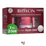 Bioxcin Forte Bitkisel Saç Bakım Şampuanı (3'lü Ekonomik Paket)