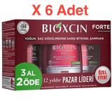 Bioxcin Forte Saç Dökülmesine Karşı Bakım Şampuanı 300 Ml - 3 Al 2 Öde x 6 Adet