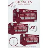 Bioxcin Forte Saç Dökülmesine Karşı Şampuan, Tüm Saç Tipleri İçin, 3x300ml Set + Yüz Yıkama Jeli Hediye